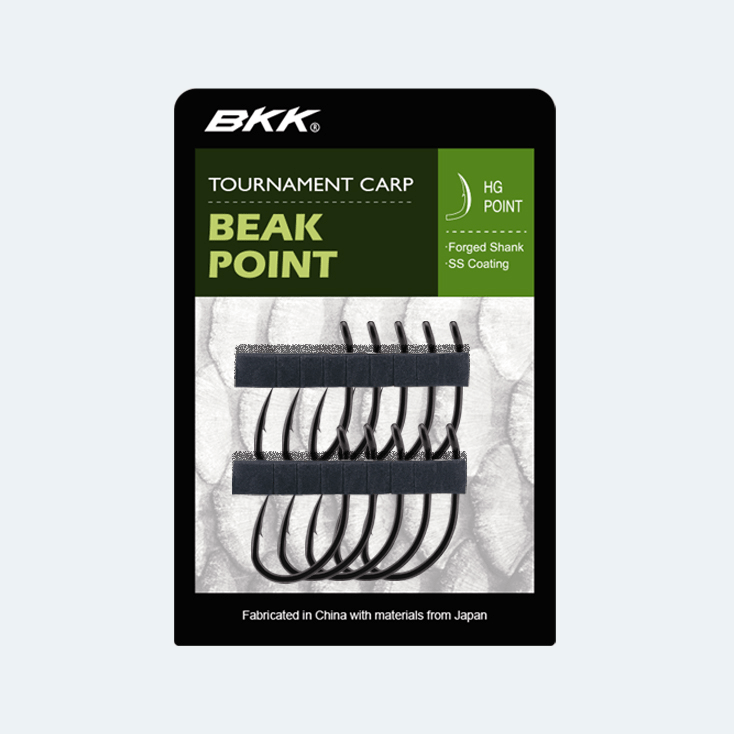 BKK TOURNAMENT CARP BEAK POINT HOOKS
