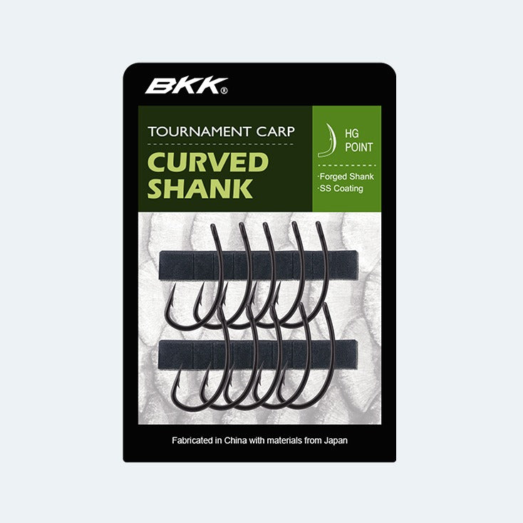 BKK TOURNAMENT CARP CURVED SHANK HOOKS