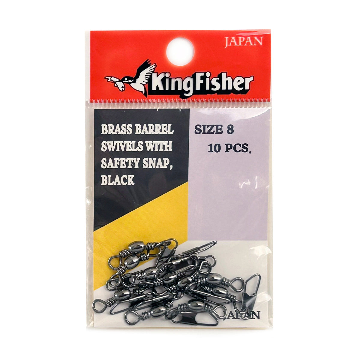 KINGFISHER BARREL SWIVELS WITH SAFETY SNAP