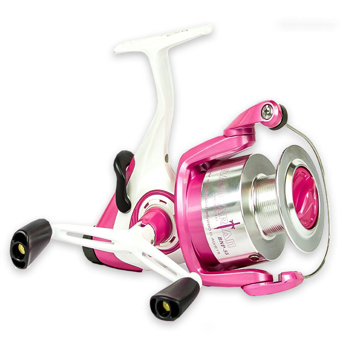 OKUMA BARBARIAN PINK BAITFEEDER REEL