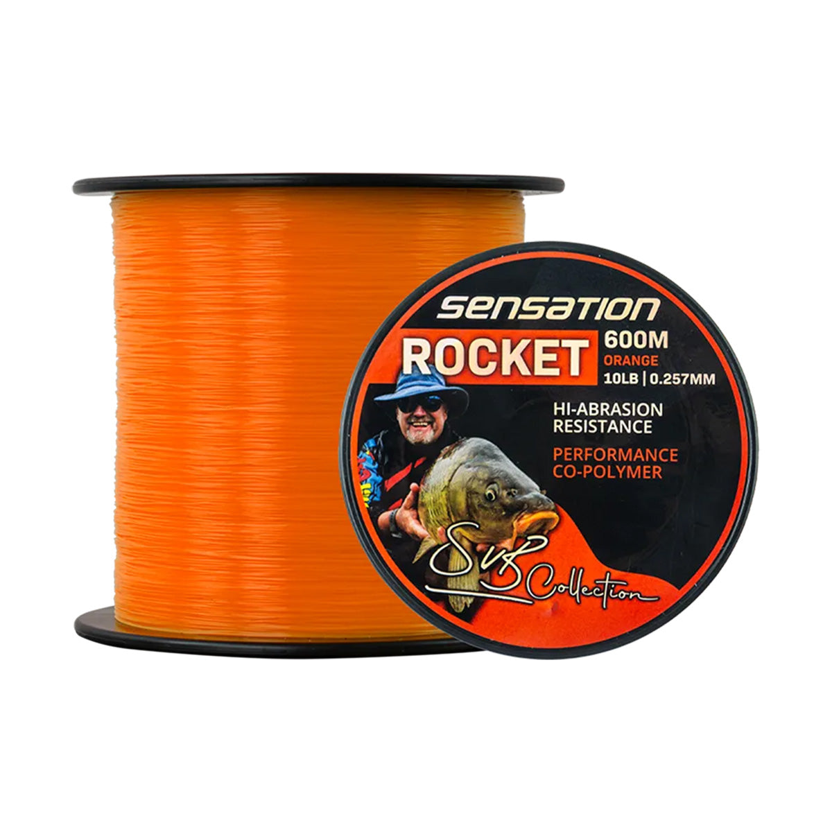 Sensation Rocket Hi-Abrasion Fishing Line - Orange - 600m Spools ...